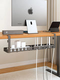 Under-desk cable management tray