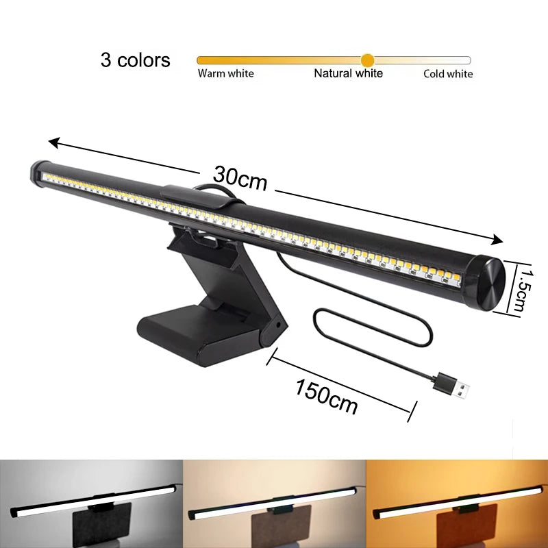 Halo Monitor Light Bar - 30cm dimmable LED screen light bar